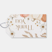 Herfstkaart met pompoen bedankje cadeaulabel (Achterkant Horizontaal)