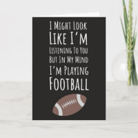 Herfstkaarten voor American Football Spelers Fans
