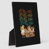 Herfstkabouter met onze It's Fall Y'all-ontwerp Fotoplaat (Zijkant)