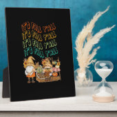 Herfstkabouter met onze It's Fall Y'all-ontwerp Fotoplaat (Zijkant)