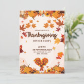 Herfstkabouter met pompoenen Hart Boom Kunst Kaart (Staand voorkant)