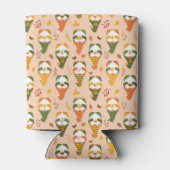 Herfstkabouters in het bospatroon blikjeskoeler (Achterkant)