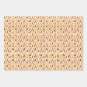 Herfstkabouters in het bospatroon inpakpapier vel (Voorkant 3)