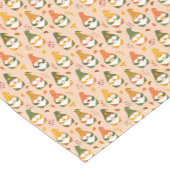 Herfstkabouters in het bospatroon korte tafelloper (Hoek)