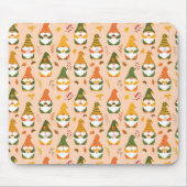 Herfstkabouters in het bospatroon muismat (Voorkant)