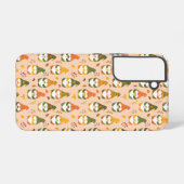 Herfstkabouters in het bospatroon samsung galaxy hoesje (Achterkant horizontaal)