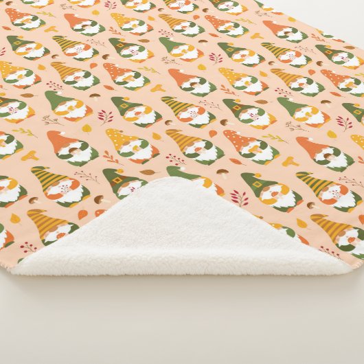 Herfstkabouters in het bospatroon sherpa deken (3/4)