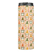 Herfstkabouters in het bospatroon thermosbeker (Achterkant)