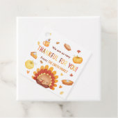 Herfstkalkoen pompoen Thanksgiving Bedankjes Labels (In situ)