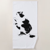 Herfstkat in Bold Stride Strandlaken (Voorkant)