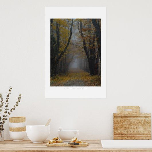 herfstkathedraal poster (Keuken)