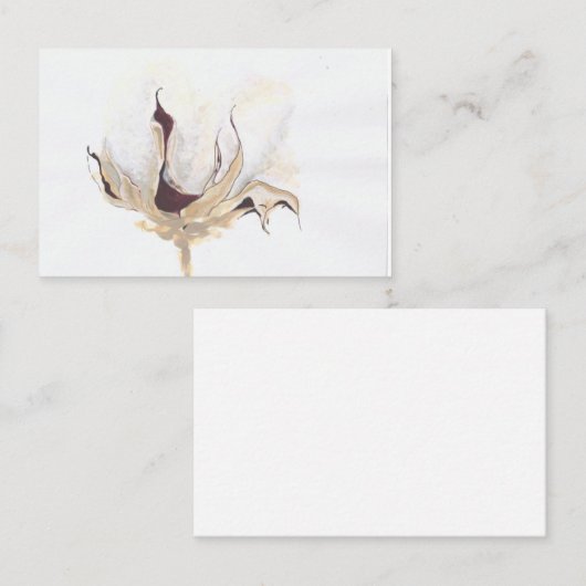 herfstkatoenbolletje visitekaartje (Voorkant / Achterkant)