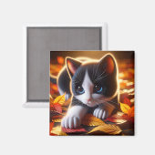 herfstkittenmagneet magneet (Voorkant / Achterkant)