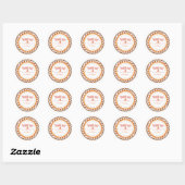 Herfstkleur Bedank Sticker (Vel)