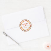 Herfstkleur Bedank Sticker (Envelop)