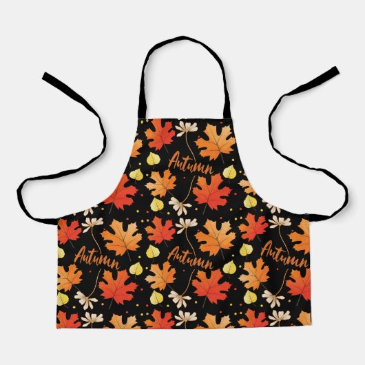 Herfstkleur Herfstbladeren Schort (Voorkant)