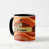 herfstkleur vlinder mok (Voorkant links)