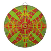 Herfstkleuren Abstract geometrisch ontwerp Dartbord (Voorkant)