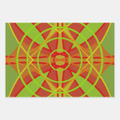 Herfstkleuren Abstract geometrisch ontwerp Inpakpapier Vel (Voorkant 2)