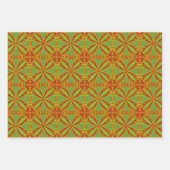 Herfstkleuren Abstract geometrisch ontwerp Inpakpapier Vel (Voorkant)