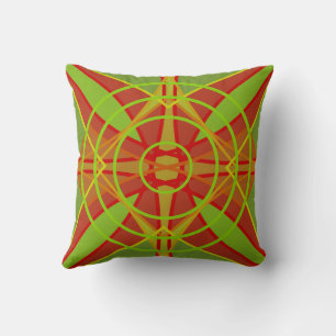 Herfstkleuren Abstract geometrisch ontwerp Kussen