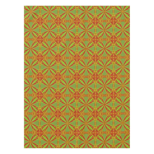 Herfstkleuren Abstract geometrisch ontwerp Tafelkleed (Voorkant)