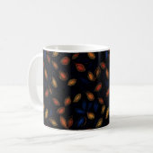 Herfstkleuren Abstract patroon Koffiemok (Voorkant links)