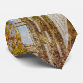 Herfstkleuren Abstract Stropdas (Opgerold)