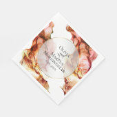 Herfstkleuren Abstracte Waterverf Inkt Servet (Hoek)