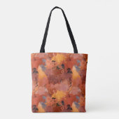 Herfstkleuren Abstracte Waterverf kunst Tote Bag (Achterkant)