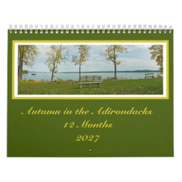 Herfstkleuren Adirondack 12 Maanden Kalender