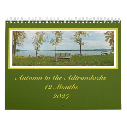 Herfstkleuren Adirondack 12 Maanden Kalender (Hoes)
