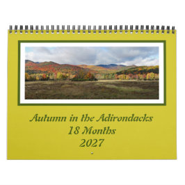 Herfstkleuren Adirondack 18 Maanden Kalender