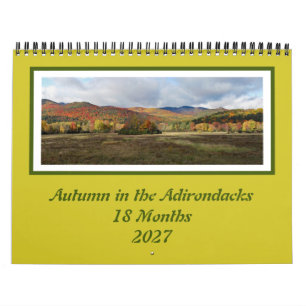 Herfstkleuren Adirondack 18 Maanden Kalender