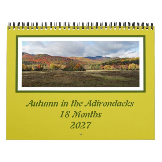 Herfstkleuren Adirondack 18 Maanden Kalender (Hoes)