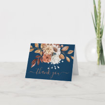 Herfstkleuren Aquarel Bloemendecor Navyblauw