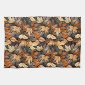 Herfstkleuren Autumn Leaves Waterverf Pattern Theedoek (Horizontaal)