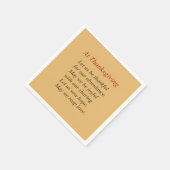 Herfstkleuren bij Thanksgiving Poëzie Servetten (Hoek)