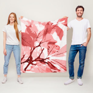 Herfstkleuren, bladeren 3 fleece deken