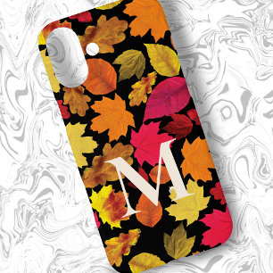 Herfstkleuren bladeren iPhone 16 plus hoesje