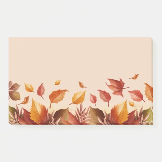 Herfstkleuren Bladeren Notities Post-it® Notes (Voorkant)