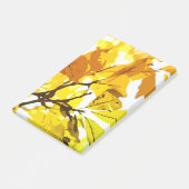 Herfstkleuren, bladeren post-it® notes (Schuin)