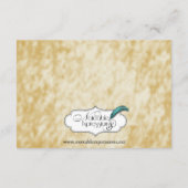 Herfstkleuren: Bourgogne en Rode Bruiloft Hotel In Informatiekaartje (Achterkant)