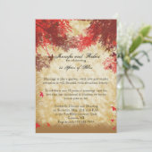 Herfstkleuren: Bourgondië en Rode Takken Jubileum Kaart (Staand voorkant)