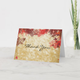 Herfstkleuren: Bourgondiërrode en Rode Takken op E Bedankkaart