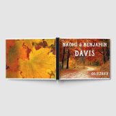 Herfstkleuren bruiloft gastenboek (Volledig)