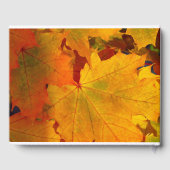 Herfstkleuren bruiloft gastenboek (Achterkant)