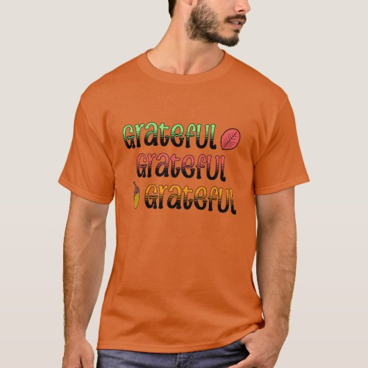 Herfstkleuren | Dankbaar   T-shirt (Voorkant)