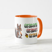 Herfstkleuren | Dankbare eekhoorn Mok (Voorkant rechts)