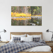 Herfstkleuren en reflecties canvas afdruk (Insitu (Slaapkamer))